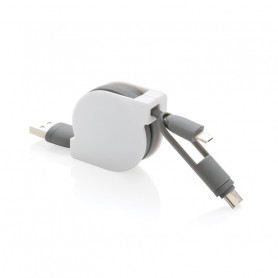 Câble USB rétractable 3 en 1 Nelson