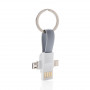 Porte-clés câble USB 3 en 1 Marley