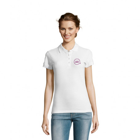 Polo femme People blanc