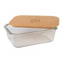 Lunch box personnalisable en verre et bambou Riwal