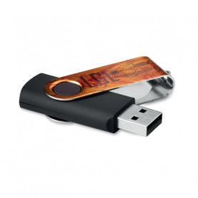 Clé USB Swivel avec marquage all over 4Go à 32Go