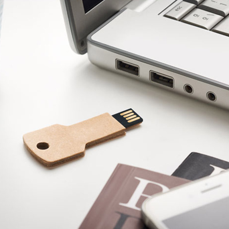 Clé USB en carton en forme de clé 4Go à 32Go - A partir de 4,45