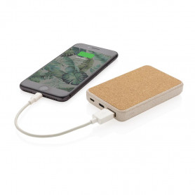 Batterie portable en liège et paille de blé TECHNATURE