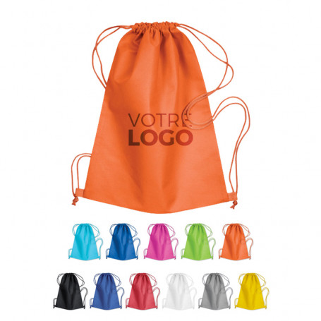 Sac à dos personnalisé non‑tissé 80 g avec cordon – Nagol
