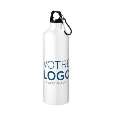 Bouteille 750ml en acier recyclé avec mousqueton PACIFIC R