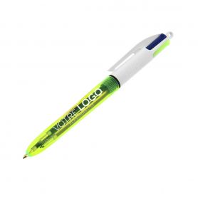 Stylo Bic 4 Couleurs Fluo