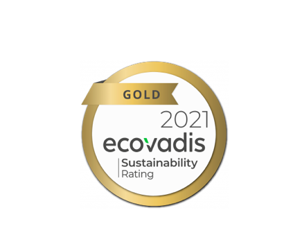 Certifié Ecovadis niveau Gold depuis 2019